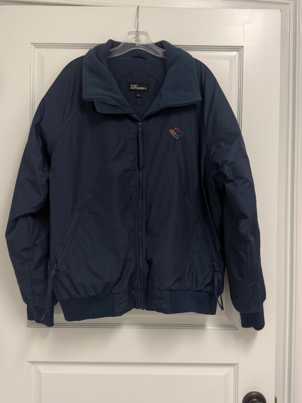 Harris Teeter Branded Port Authority Heavy Jacket Navy Blue Large